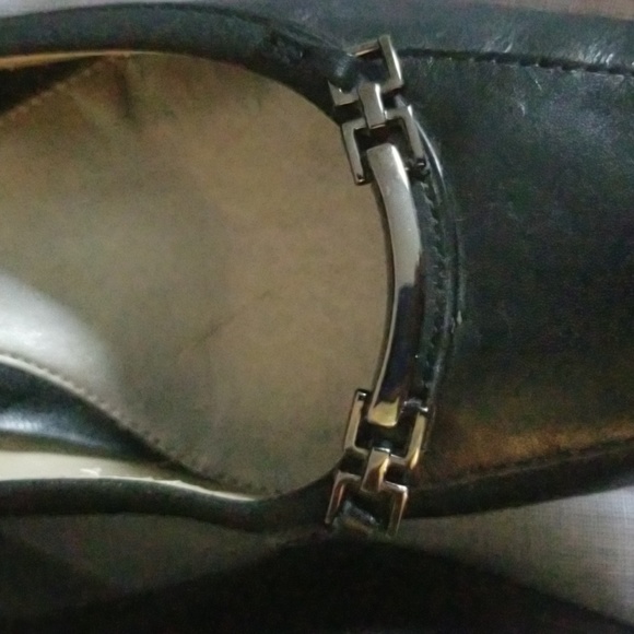 Womens 8.5 Black Leather Pumps - Picture 5 of 8